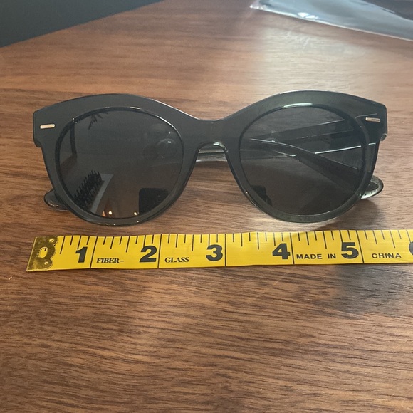 Brand new Oliver Peoples x The Row Women's Georgica 53mm Sunglasses, green - Picture 5 of 11
